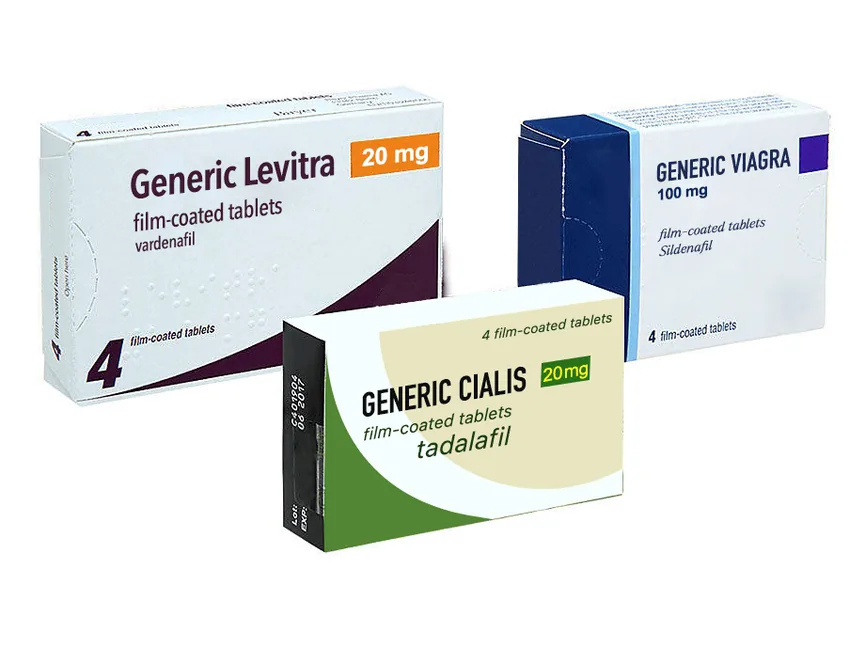 Potenzmittel Testpaket (Sildenafil, Tadalafil, Vardenafil)